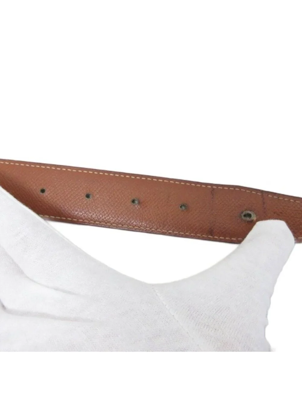 Hermes Constance H Logo Buckle Belt Leather 70 Black